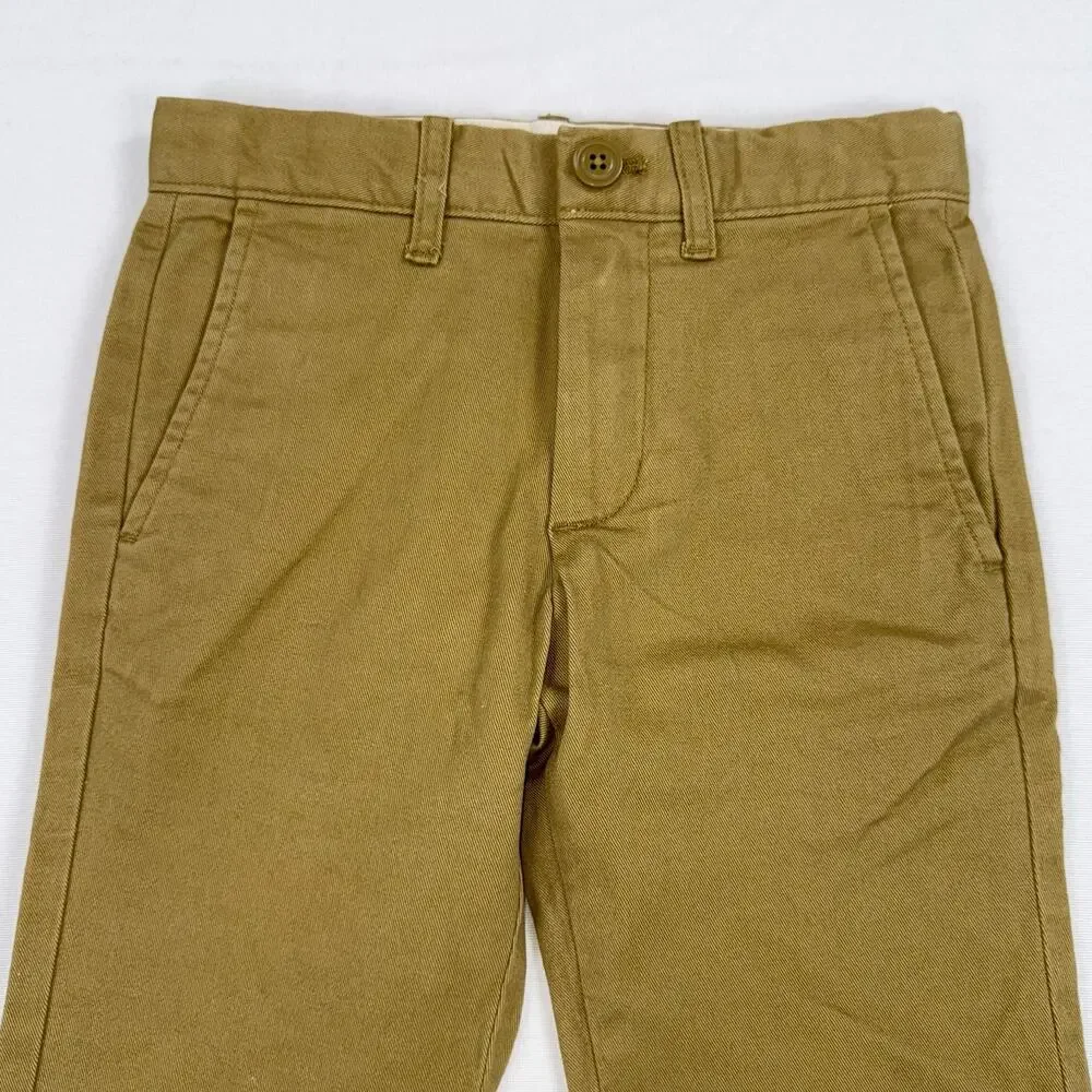 J Crew Crewcuts Boys 770 Straight Fit Stretch Chino Pant Size 5 Caramel